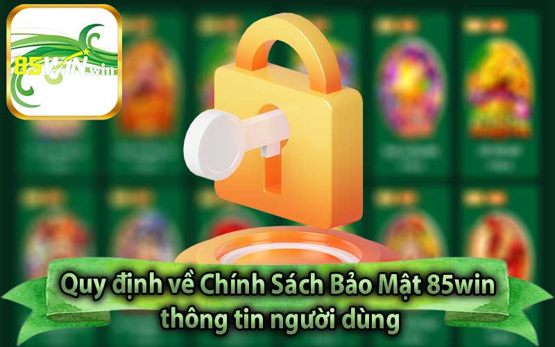 Quy định về Chính Sách Bảo Mật 85win thông tin người dùng